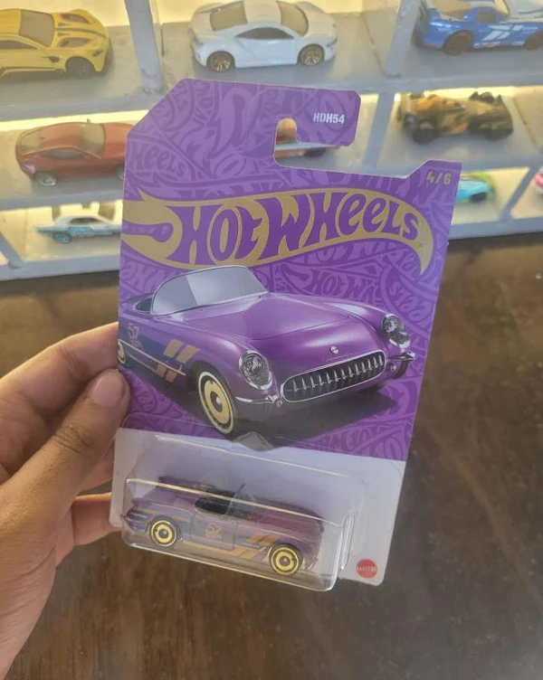 Hot Wheels 57th Anniversary Edition '55 Corvette – Mainline Die-Cast Collectible