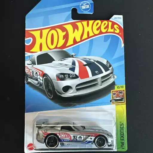 2024 Hot Wheels Silver Dodge Viper SRT10 ACR 241/250 HW Exotics 10/10